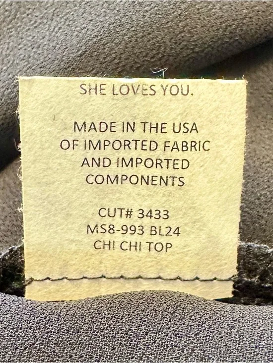 Show Me Your Mumu Chi Chi Top Black Off Shoulder Ruffle Blouse Boho Medium - Picture 6 of 7